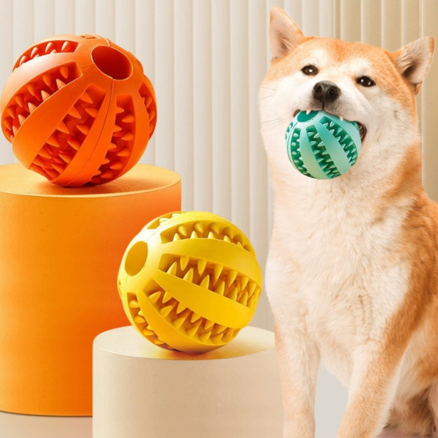 Dog & Cat Chew Toys - Tooth Clean Balls