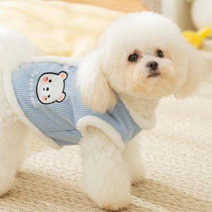 Corduroy Cartoon Pet Coat For Small Dog, XS-XL