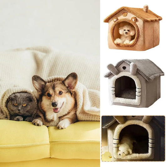 Small Pet House - Removable & Washable Pet Bed