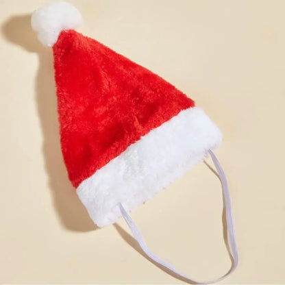 Pet Santa Hat For Puppy Kitten Small Cats & Dogs 10 Pcs