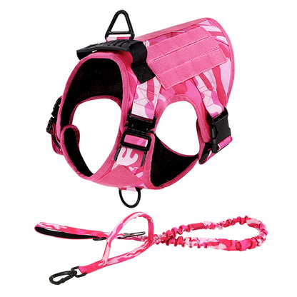 Pink Harness Set For Large Medium Dogs