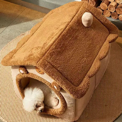 Small Pet House - Removable & Washable Pet Bed