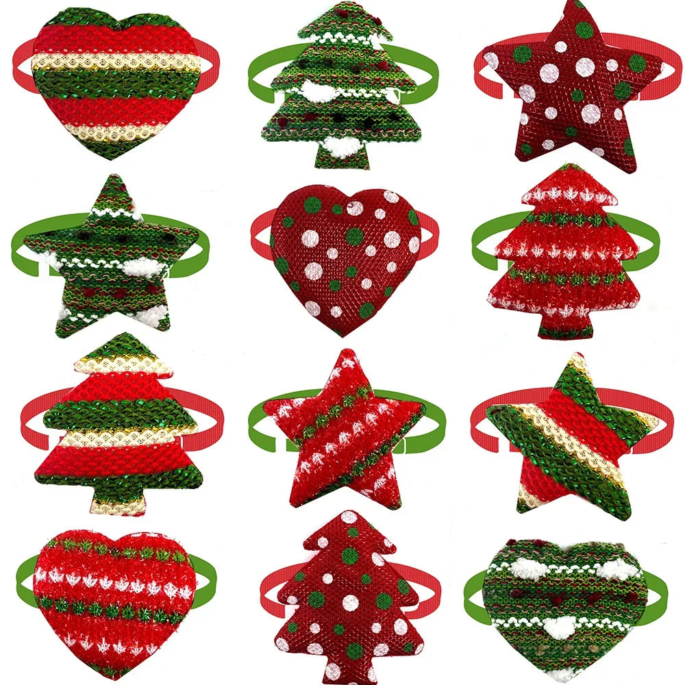 Adjuatable Christmas Dog Bow Ties 30/50pcs - Pet accessories