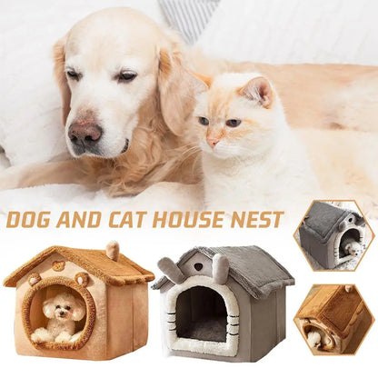 Small Pet House - Removable & Washable Pet Bed