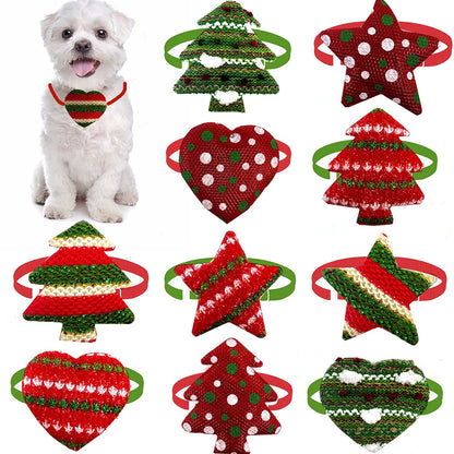 Adjuatable Christmas Dog Bow Ties 30/50pcs - Pet accessories