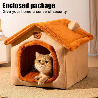 Small Pet House - Removable & Washable Pet Bed