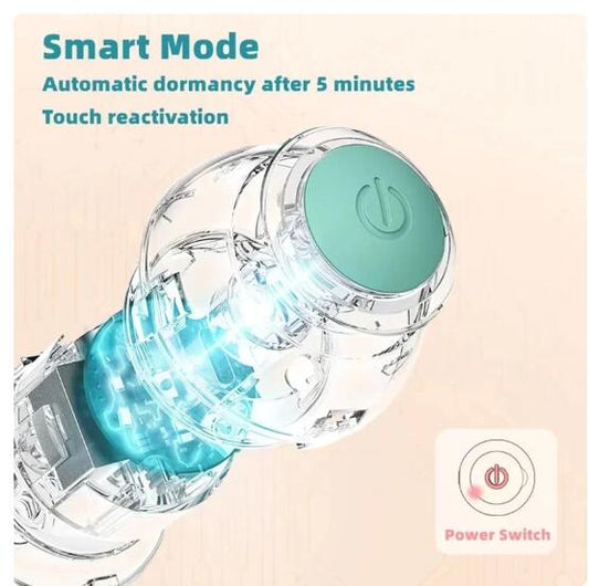 Interactive Smart Rolling Cat Ball - Self-Rotating Motion Toy with LED Lights